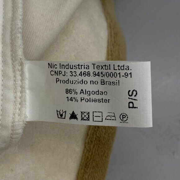 NEW ADRIANA DEGRAS  Terry Belted Button-Up Mini Skirt Off White/Beige Size S - Picture 8 of 8